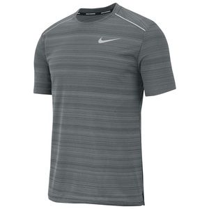 Nike Men’s Dri-FIT Short Sleeve Running Top Gray- Small